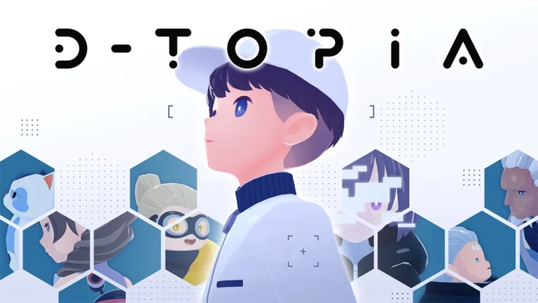 Un garçon dans le jeu D-topia