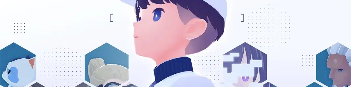 Un garçon dans le jeu D-topia