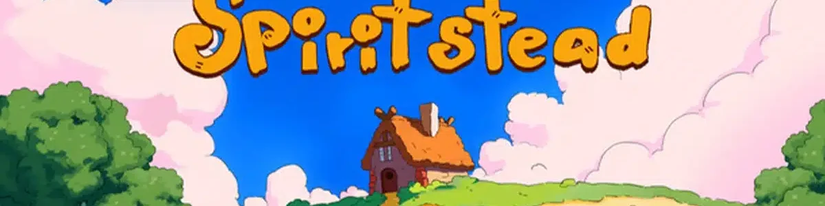 Jeu Spiritstead avec une maison tout en haut d'une colline.